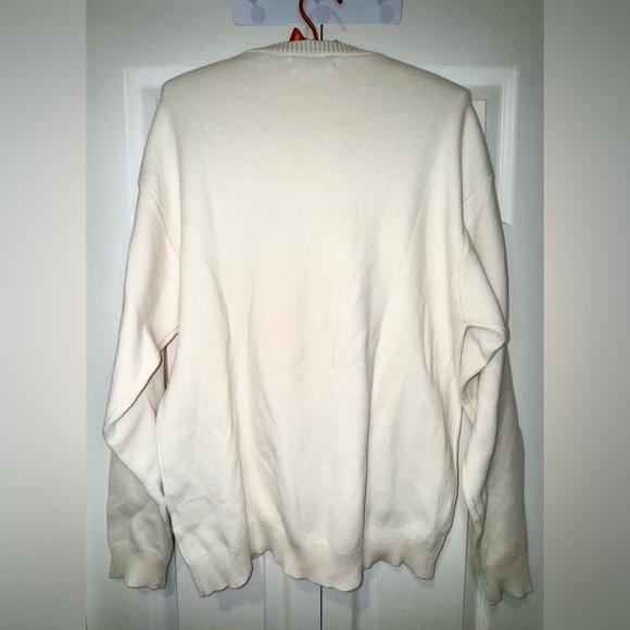 ZARA SOFT TEXTURED KNIT MENS SWEATER. Oyster white. Size medium. NWOT - Picture 2 of 15